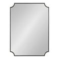 thumbnail image 6 of Kate and Laurel Healey Modern Scalloped Wall Mirror, 22 x 30, Black, Minimal Scallop Mirror for Classic Traditional Wall Decor, 6 of 8