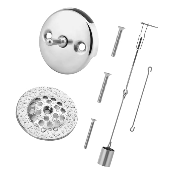 Universals Trip Levers Bath Tub Drain Set Easy Installation Bathtub Drain Assembly Bathtub Panel Bathtubs Accessory