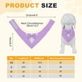 thumbnail image 2 of Collar de bandana de esmoquin para perro Uxcell, collar de esmoquin formal ajustable para mascotas de boda con pajarita, compromiso y cumpleaños, (Púrpura, S), para perros pequeños, medianos y grandes, 2 of 7