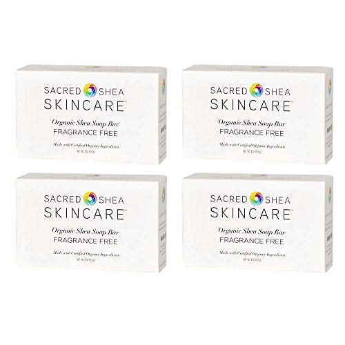Sacred Shea Skincare Organic Fragrance Free Shea Beauty Bar Sensitive Skin Beauty Bar Acne Treatment Eczema Soap Unscented Fragrance Free 4 Pack 16 Oz Walmart Com Walmart Com