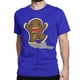 thumbnail image 1 of Camisetas de algodón con diseño de Domo Tattoo con parrilla para hombre y mujer, camisetas de manga corta con dibujos animados de Domo Kun marrón., 1 of 7