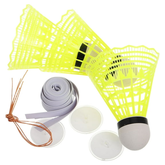IBASETOY Self Returning Shuttlecock Portable Badminton Training Machine Foam 1 Set
