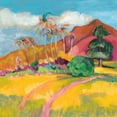 thumbnail image 2 of Goldberger, Jennifer 26x26 White Modern Wood Framed Museum Art Print Titled - Ode to Gauguin I, 2 of 4