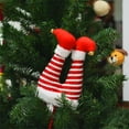 thumbnail image 3 of BinKFF Christmas Elf Legs Picks 14 Inch Elf Feet Christmas Tree Ornaments with Fixed Wire Decoration Striped Plush Stuffed Tree Topper Xmas Holiday Red Green White, 3 of 3