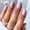 C, variant on 24Pcs Short Square Press On Nails, Full Cover Acrylic Fake Nails Reusable Glue On False Nail Tips for Christmas Winter Holiday Party Women Festive Daily Nail Art Decoration