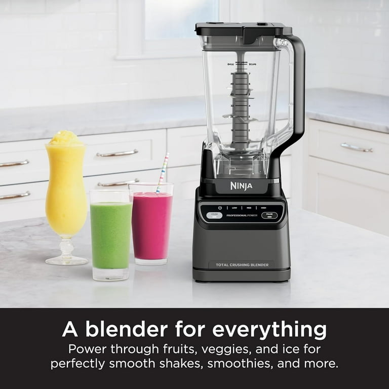 Ninja Blender 1200 Watts, Dark Grey, 72-Oz Crushing Pitcher, Auto