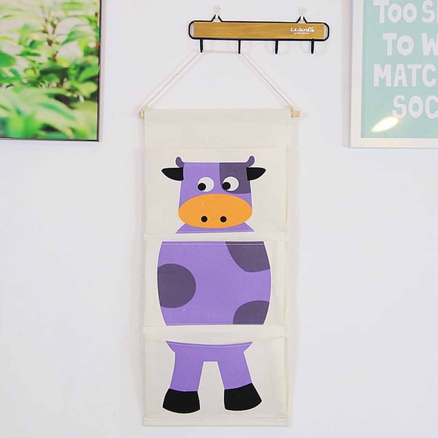EGNMCR Closet Organizers and Storage, Storage Trunks & Bag Wall-mounted Storage Box Linen Door Hanging Storage Box the light