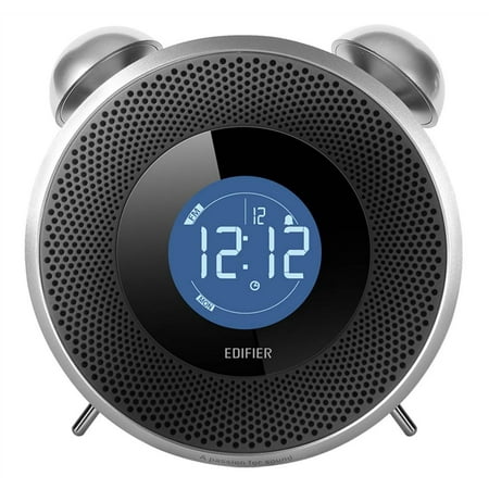 Tick Tock Retro-Styled Alarm Clock Bluetooth Receiver - Black
