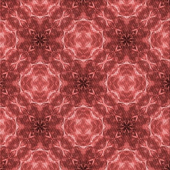 Ahgly Company Indoor Square Patterned Love Red Area Rugs, 7' Square