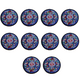 thumbnail image 1 of Posavasos para bebidas, posavasos de tela floral étnica vintage, posavasos para bares, posavasos para amigos Ormromra CPB-DE-WX779-5, 1 of 5