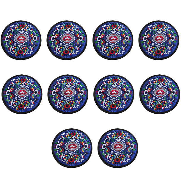 Posavasos para bebidas, posavasos de tela floral étnica vintage, posavasos para bares, posavasos para amigos Ormromra CPB-DE-WX779-5