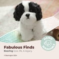 thumbnail image 3 of Perro de peluche Bearington, blanco y negro, 33 cm, 3 of 6