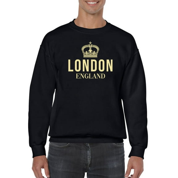 London England Crown Men Sweatshirt, Male XX-Large