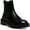 Black, variant on Steve Madden Womens Mayslie Lugged Sole Leather Ankle Boots