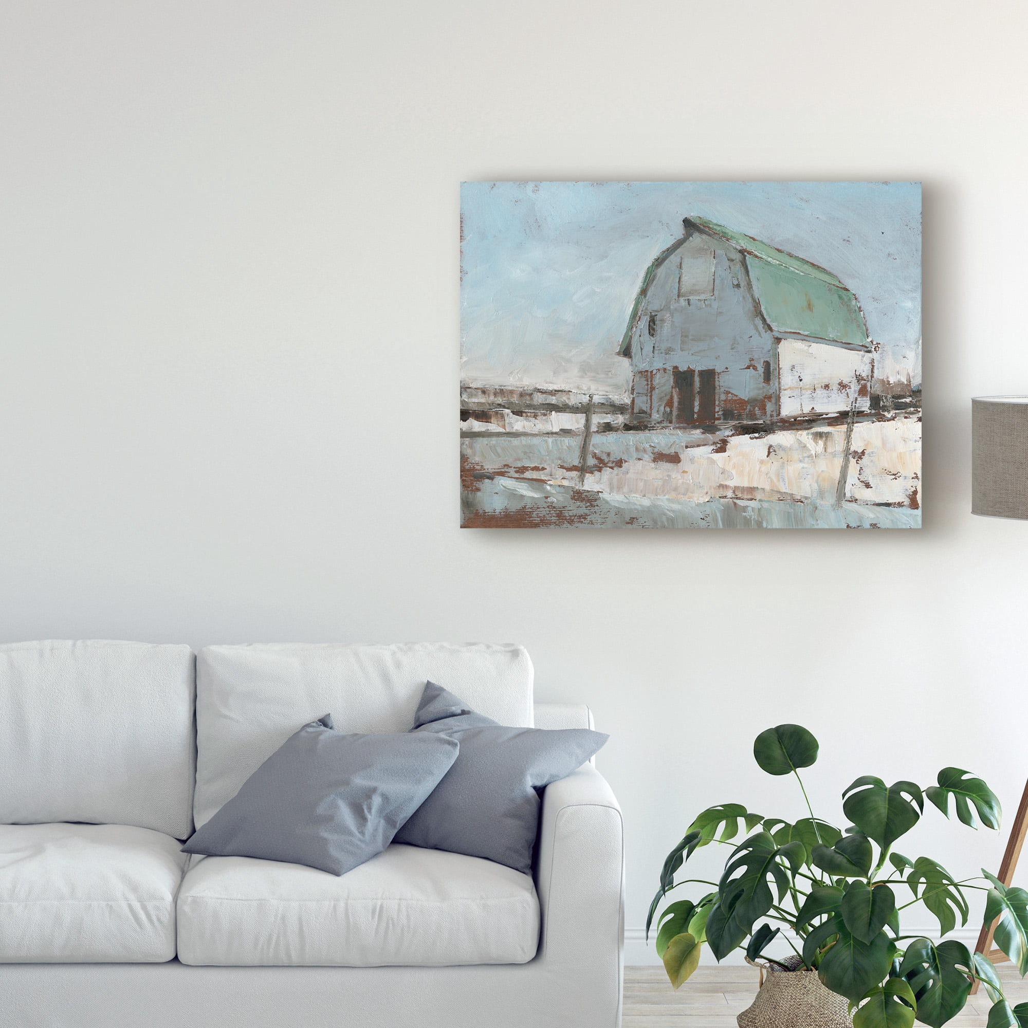 Trademark Fine Art 'Plein Air Barn I' Canvas Art by Ethan Harper