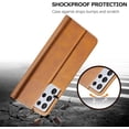 thumbnail image 6 of Case for Galaxy S21 Ultra [6.8 inch], PU Leather Wallet Folio Flip Magnetic Buckle Slim Back Cover Built-in Card Holder Slot and Stand for Samsung Galaxy S21 Ultra (Khaki), 6 of 15
