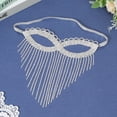 thumbnail image 3 of 1PC Silver Rhinestone Face Chain Jewelry Sparkle Facial Eye Tassel Veil Sexy Masquerade Alloy Fringe Chains, 3 of 7