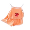 thumbnail image 6 of THDHVS Toddler Outfits for Girls,Girls Print Camisole Tank Top Shorts Summer Casual 2 Piece Set,Girls' Clothing Sets Orange 2-3 Years, 6 of 7
