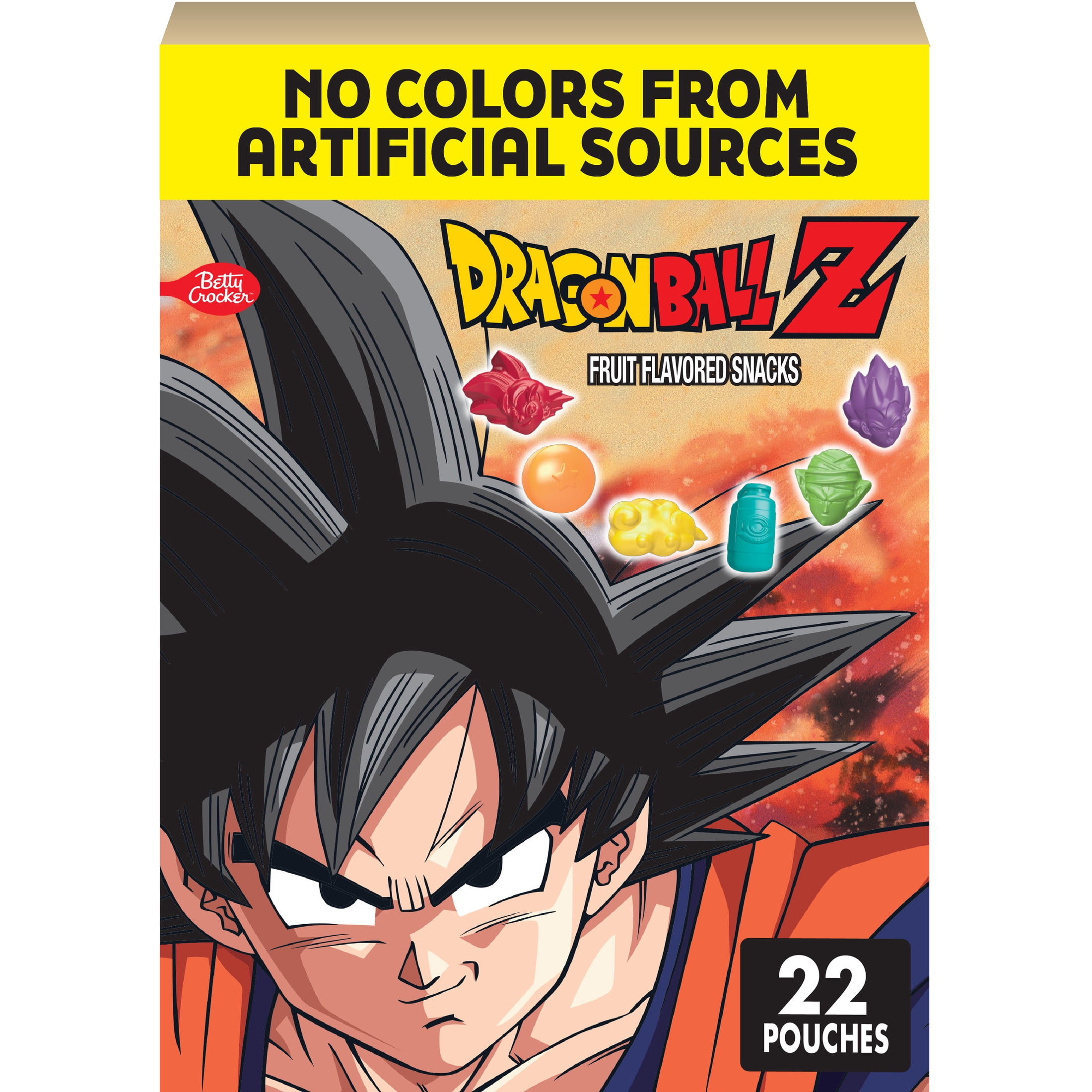 Dragon Ball Z Fruit Flavored Snacks, Gluten Free, 22 Count, 17.6