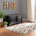 thumbnail image 2 of Linon Chadwick Classic Cedar Lined Chest Raised Panels Bun Feet in Black, 2 of 16