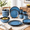 Modern-Blue-Service for 4 (16pcs), variant on Ceramic Dinnerware Sets For 4 12-porcelain Plates And Set