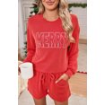 thumbnail image 2 of Corded MERRY Long Sleeve Top and Shorts Pajama Set, 2 of 10