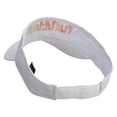 thumbnail image 3 of Spooky Survivor Embroidered Cotton Twill Sun Visor - White OSFM, 3 of 5