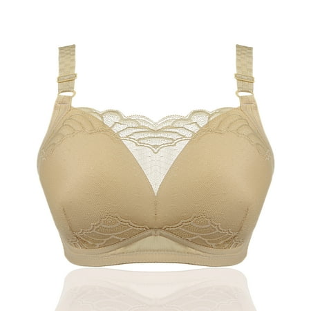 

Hunpta Sports Bras For Women Bralette Women Bra No Rims Lace Beautiful Back Anti-burnout Breast-feeding Underwear