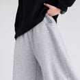 thumbnail image 6 of ITSAME Boys Casual Pants, Wide Leg with Pockets Elastic Waist Kids Fashion Loose Comfortable Pants Gray 8-9T, 6 of 9