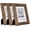 Rotten Brown, variant on 8x10 Picture Frame Gray Set of 4, Wooden Poster Frame for Tabletop and Wall Mounting Display for Home, Office,Gallery,Holiday with Photos, Posters, Puzzles