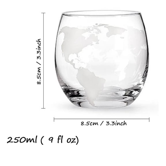 Globe Shaped Whiskey Decanter Borosilicate Glass with Wood Base Unique Wine Aerator Bottle Gift for Home Bar Decor