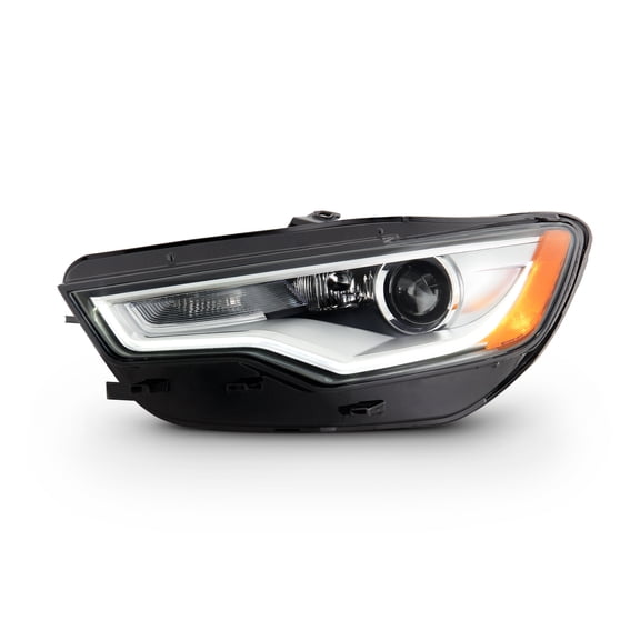 AKKON - Fits 2012 2013 2014 2015 Audi A6 Quattro 13-15 S6 [HID/Xenon] LED DRL [Non-AFS] Projector Chrome Headlight Driver Left