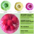 thumbnail image 3 of 30-Pack Elastic Food Storage Covers for Bowls, Reusable Stretchable Plastic Wrap Lids, Universal Fit for Household Kitchen Plates and Outdoor Picnic Freshness, 3 of 3