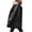 Black, variant on Women's Hooded Thickened Long Down Jacket Long Sleeve Parkas Fashion Hooded Outwear Ladies Warm Coat Long Padded Jacket