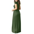 thumbnail image 3 of HAOMEILI Women Short Sleeve Loose Plain Maxi Dresses Casual Long Dresses with Pockets, 3 of 6