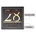 thumbnail image 4 of Customizable Home Address Plate Outdoor Address Plate Illuminated Address Plate Outdoor Personalized Courtyard Address Plate,1X House Number Clearance, 4 of 9