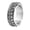 Silver, variant on Stainless Steel Spinner Ring for Men Vintage Style Wheat Pattern Engraved Fidget Ring Rotating Band Anxiety Relief Jewelry Black Size 9