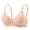Beige, variant on Deep V Neck Bras for Women Lightly Padded Solid Color Triangle Bralette Seamless Wireless Adjustable Everyday Bras Pink XXL