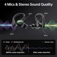 thumbnail image 6 of Wireless Earbuds, 60H Playback Bluetooth 5.3 Headphones,Noise Cancelling Wireless Headphones with LED Battery Display, 4 Mics Clear Call, IPX7 Waterproof Bluetooth Earbuds for Workout Sports, 6 of 7
