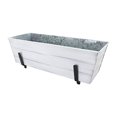 thumbnail image 1 of Achla C20W-K6 2 x 6 Railings Flower Box with Brackets, White - Medium, 1 of 1