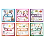 WH Questions Classroom Posters, Educational Learning Charts For Schools, Homeschools