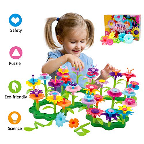 Byserten Gifts for 36 Year Old Girls Flower Garden Building Set 98 PCS Arts and Crafts for