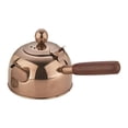 thumbnail image 1 of Bamboohart Mini Kettle with Wooden Handle  Food Grade Stainless Steel Wide Mouth Fast to Boil  Cool Touch Handle Small Tea Water Coffee Kettle for Pour Over  Drip Coffee Maker  Teapot, 1 of 6