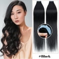 thumbnail image 3 of SEGO 20 Pcs Tape in Hair Extensions 100% Real Remy Human Hair Double Side Skin Tape Straight Silky Hair Clearance Black/Blonde/Red, 3 of 9
