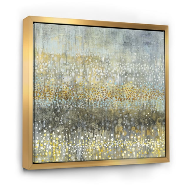 Glam Rain Abstract IV - Toile Encadrée Moderne et Contemporaine