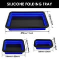 thumbnail image 2 of 3Pcs Collapsible Magnetic Parts Tray Set Silicone Foldable Magnetic Tool Tray 3 Size Magnetic Screw Storage Tray Magnetic Tool Square Tray Organizer for Screw Bolt Nut Washer, 2 of 7
