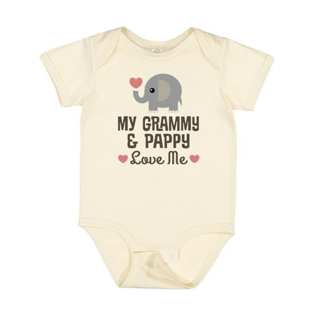 

Inktastic My Grammy and Pappy Love Me Grandchild Boys or Girls Baby Bodysuit
