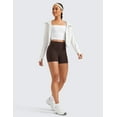 thumbnail image 3 of CRZ YOGA Butterluxe Biker Shorts 4'' High Waisted Yoga Workout Womens Running Shorts, 3 of 4