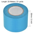 thumbnail image 2 of Uxcell 3Pcs 50mm 2 inch Wide 20m 21 Yards Masking Tape Painters Tape Rolls Light Blue, 2 of 5