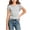 Gray, variant on Girls Short Sleeve T-shirts Solid Color Round Neck Summer Basic Tees Casual Kids Tops for 1-15 Years